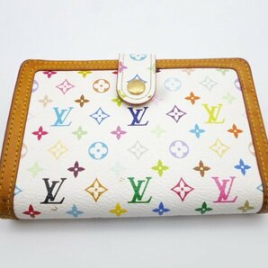 ☆Louis Vuitton ルイヴィトン マルチカラー ポルトモネ ヴィエノワ 二つ折り財布 がま口 ブロン☆/Nの画像1