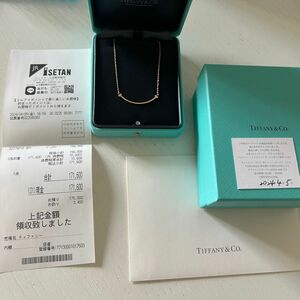 Tiffany ティースマイル　スモール ネックレス ゴールド