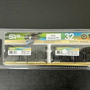 シリコンパワー ノートPC用メモリ DDR4-3200 (PC4-25600) 16GB×2枚 (32GB) 260Pin 1.2V CL22 新品未使用の画像1