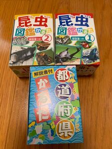 昆虫図鑑かかるた1、2 都道府県かるた