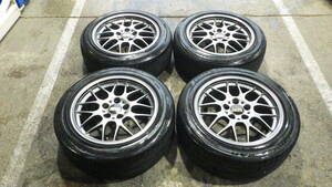 BBS RGーR ７２１　１７インチ　８J ＋３２　１１４、３／５穴　２１５／５５R１７　２３５／５０R１７　グッドイャー　LS200０