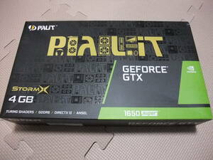 ★ PALIT GeForce GTX 1650 SUPER STORMX 4G GDDR6 DVI HDMI DP NVIDIA ショートサイズ 動作品