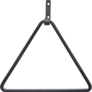 アンティーク調 アイアン タオルハンガー 三角 トライアングル ブラック 16.8×4.5×高さ17cm DIY