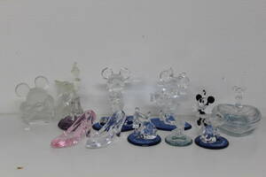  хранение товар Disney Mickey minnie стекло crystal фигурка игрушка орнамент товары коллекция много супер-скидка 1 иен старт 
