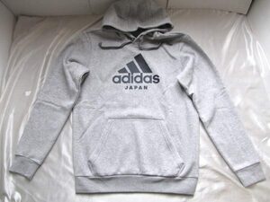 adidas アディダス JAPAN スウェット パーカー(裏起毛)★グレー(ＸＯサイズ)★人気商品！