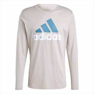 adidas アディダス 長袖　Tシャツ ロングスリーブ コットン ESS(Ｌサイズ)★人気品切れ品！