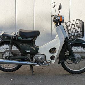 八戸発 ホンダ ＨONDA バイク スーパーカブ 50 デラックス C50 ガソリン キックスタート 鍵あり 売切!!の画像4