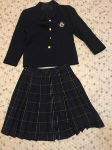新品サンプル品　女子高生制服　上下セット　近江高校　　ブレザー　Mサイズ　スカート丈５７　ウェスト　７２