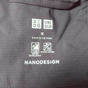 UNIQLO ユニクロ ポケッタブルUVカットパーカー(NANODESIGN) Mサイズ ブラック 新品未使用の画像2