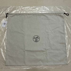 現行品　エルメス　保存袋 60×54 巾着袋 B 7 ヘリンボーン 布袋 袋 HERMES バーキン35 
