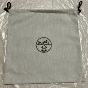 現行品　エルメス　保存袋 32×31 巾着袋 C 2 ヘリンボーン 布袋 袋 HERMES
