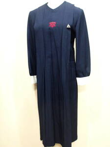 14021* jumper skirt One-piece /W80/ navy blue * uniform Hyogo private pine . middle .* high school 