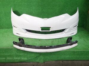 Toyota Estima GSR55W フロントBumper 070 白Pearl ホワイトPearl 52119-28C20-A0 スポイラーincluded フォグincluded