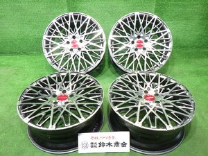 中古 19インチ 19×8J 5穴 ホット スタッフ シュティッヒ レグザス フォーブス 社外 アルミホイール 4本セット アルファードなど