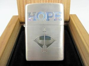 ◇ ZIPPO ジッポー HOPE ホープ アロー オイルライター シルバーカラー 2011年製 JT NIPPON 木箱入り 未使用品