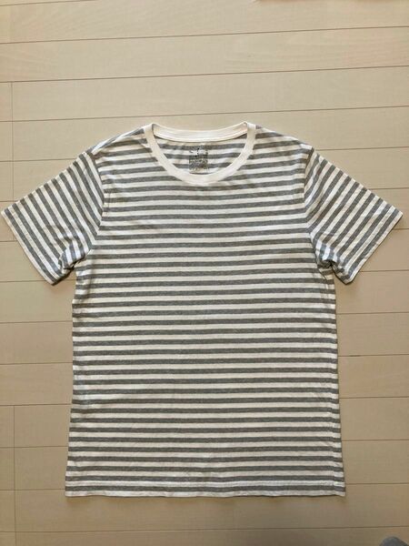 無印良品　MUJI Tシャツ ボーダー 半袖　M