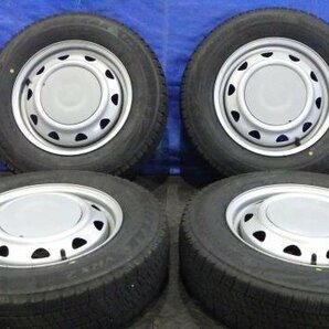 【宮城 塩釜発】中古 冬タイヤ・社外ホイールセ ット 4本 ブリヂストン BLIZZAK VRX2 145/80R13 2023年21週 9~10分山 ※個人宛発送不可の画像1