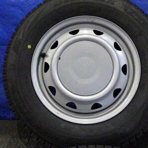 【宮城 塩釜発】中古 冬タイヤ・社外ホイールセ ット 4本 ブリヂストン BLIZZAK VRX2 145/80R13 2023年21週 9~10分山 ※個人宛発送不可の画像2