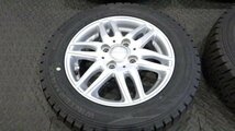 【宮城 塩釜発】中古 冬タイヤ・社外ホイールセット 4本 155/65R13 ダンロップ WINTERMAXX WM02 2023年製 9分山 ※個人宛発送不可_画像4