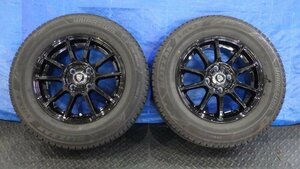 【宮城 塩釜発】中古 スタッドレスタイヤ・社外ホイールセット 175/70R14 2本 ブリザックVRX3 2022年製 8分山 ※個人宛発送不可