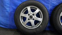 【宮城 塩釜発】中古 冬タイヤ・社外ホイールセット 4本 145/80R13 ブリヂストン BLIZZAK VRX2 2022年製 9分山 ※個人宛発送不可_画像2