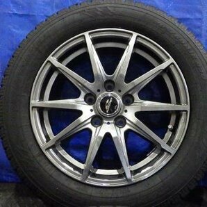 【宮城 塩釜発】中古 冬タイヤ・社外ホイールセット 4本 205/60R16 トーヨー GARIT GIZ 2023年製 9分山 SCHNEIDER ※個人宛発送不可の画像2