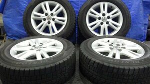 【宮城 塩釜発】中古 冬タイヤ・純正ホイールセット 4本 マークX ダンロップ WINTERMAXX WM02 215/60R16 2023年製 9分山 ※個人宛発送不可