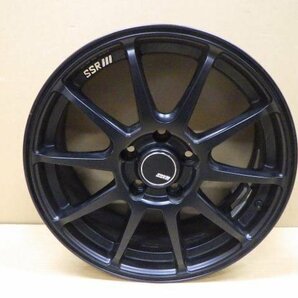 【岩手 盛岡発】中古 SSR GTV02 ホイール 17インチ 4本 17ｘ7J 5穴 114.3 +42 クロ 美品 ＜個人あて発送不可商品＞の画像2