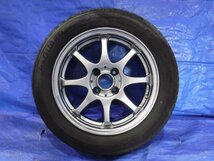 【宮城 塩釜発】中古 タイヤ・アルミホイールセット 4本 社外品 175/65R15 5.5J 4穴 PCD100 オフセット+45 ※個人宅あて発送不可_画像7