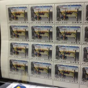 日本橋 切手シート 1962年 40円切手20枚 完全未使用品（右耳無し） スマートレターの画像3