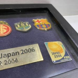 FIFA クラブワールドカップ JAPAN 2006 バッジ 飾り インテリア 中古 額入り サッカー プロサッカー グッズの画像10