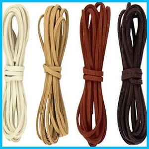  leather cord accessory for cord suede style leather craft cord 2m leather string 4 color set 
