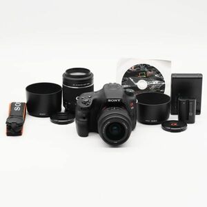 【美品】ソニー SONY α65 ダブルズームレンズキット SLT-A65VY #1327