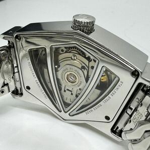 HAMILTON VENTURA AUTOMATIC ハミルトン ベンチュラ オートマチック H245150 クリア スケルトン 純正バンド 箱付の画像7