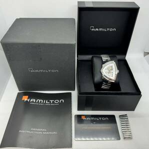 HAMILTON VENTURA AUTOMATIC ハミルトン ベンチュラ オートマチック H245150 クリア スケルトン 純正バンド 箱付の画像2