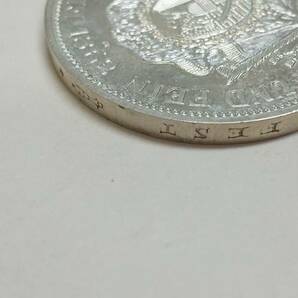 リヒテンシュタイン ターラー銀貨 ヨハン2世 リストライク 量目18.28g サイズ33.09mm 現状品の画像8