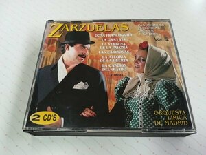 ZARZUELAS VOL.2 ORQUESTA LIRICA DE MADRID V.A. 輸入盤 2CD 95年盤 サルスエラ 　　4-0139