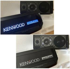 最高級モデル KENWOODケンウッド KSC-8000 箱型スピーカー インジケーター点灯 背面イルミLED化 ラバーエッジ交換 当時物 2作目