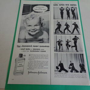 即決 広告 アドバタイジング ブラ ランジェリー 下着 １９５０ｓ モノクロ ジョンソン＆ジョンソン ベビーシャンプー アメリカの画像2