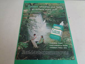 即決　広告　アドバタイジング　タバコ　シガレット　セーラム　ＳＡＬＥＭ　１９６０ｓ　洋酒　ウィスキー　オールドテイラー　アメリカ