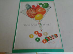  prompt decision advertisement Ad ba Thai Gin g fruit Drop candy -LIFESAVERS 1960s retro package Vintage 