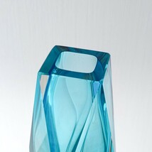 イタリア製 V.A.M. ベネチアングラス MURANO ムラーノガラス フラワーベース 花瓶 レトロ ヴィンテージ ヴェネチアン 中古 送料無料 即決_画像4