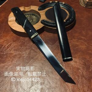超高品質 和風木鞘ナイフ 鋼刃 高級木 和式ナイフ 伝統工芸 日本刀型 キャンプ　アウトドア 野外登山 25cm