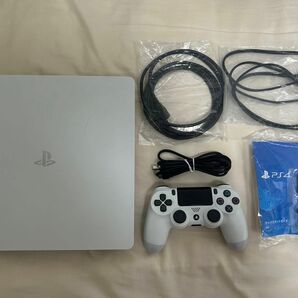 PlayStation4 グレイシャー・ホワイト 500GB CUH-2100AB02 中古 本体 付属品完品