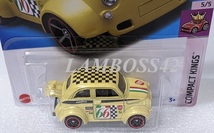 2024 #117 ホットウィール 60s Fiat 500 D Modificado 60s フィアット 500 D モディカド Hot Wheels Compact Kings 5/5_画像2