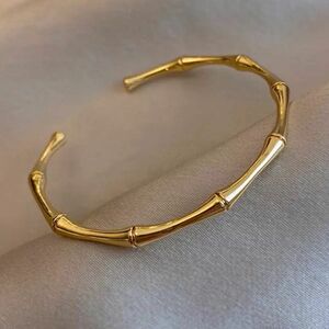 Stainless Bamboo bangle シンプル バンブーバングル シルバー