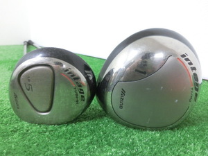 ♪ Mizuno Mizuno Intage ti/be-ni 1W/5W Driver/Fairway Wood 2 Peece Set 11/18 °/Подлинный вал Flex-R H1527 ♪ ♪ ♪ ♪ ♪ ♪