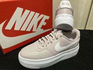 新品23.5cmナイキコートビジョンアルタバイオレットLTR COURTVISIONエアフォース1AF1好きに厚底スニーカーNIKEレディーススニーカー