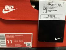 新品29cmナイキNIKEコートビジョンホワイトブラック白黒エアフォース1AF1好きにCOURTVISIONメンズスニーカーシューズ大きいサイズ_画像10