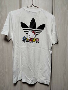 新品ハローキティSST半袖Tシャツアディダスオリジナルス adidasレディースコラボTシャツhello kitty